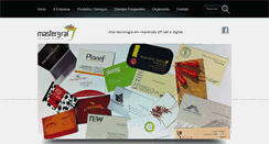 Desktop Screenshot of mastergrafcaxias.com.br